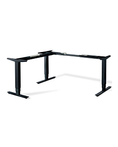 L-Shape Standing Desk Legs Only, Tri Motor, 3 Stage