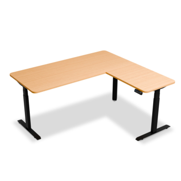 L-Shape Standing Desks, Tri Motor, 3 Stage